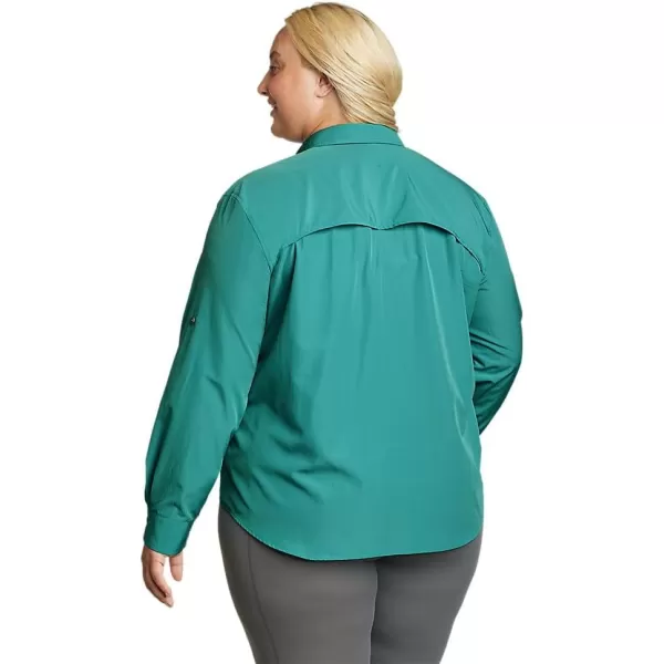 Eddie Bauer Womens UPF Guide LongSleeve ShirtDusty Jade