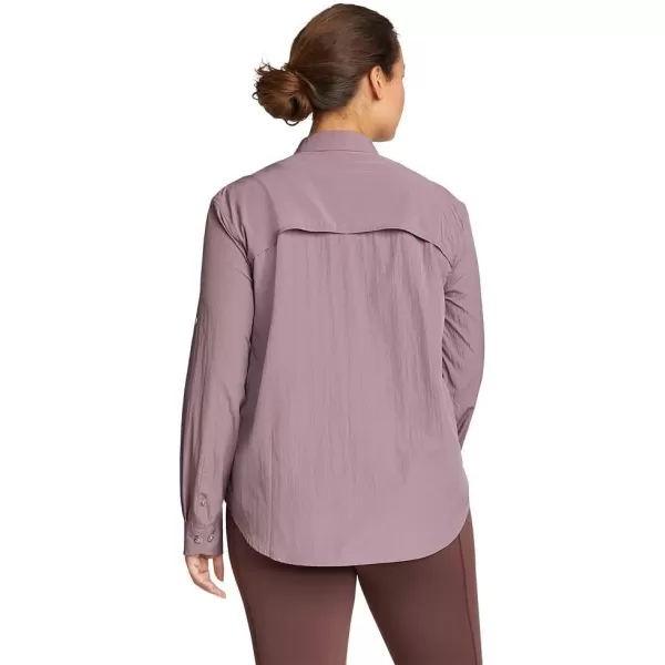 Eddie Bauer Womens UPF Guide LongSleeve ShirtDusty Violet