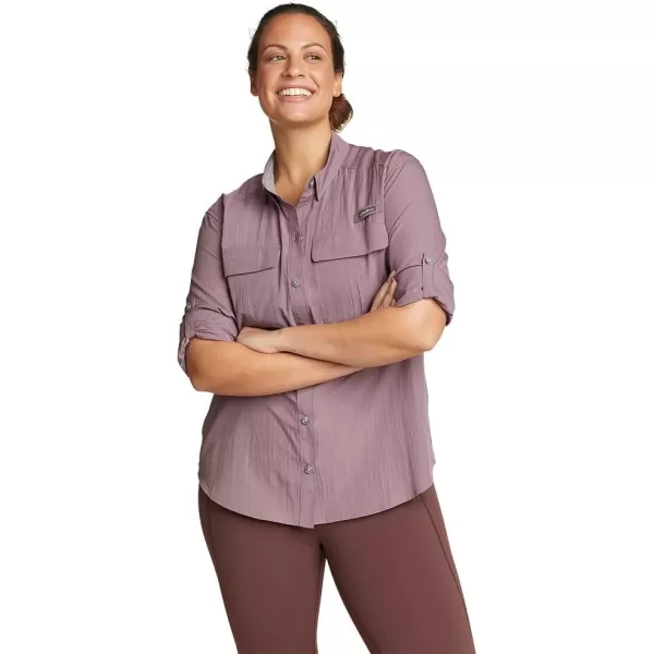 Eddie Bauer Womens UPF Guide LongSleeve ShirtDusty Violet