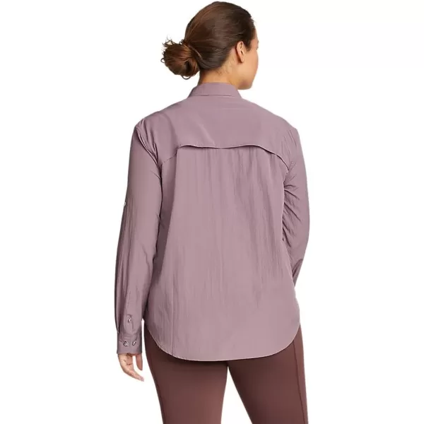 Eddie Bauer Womens UPF Guide LongSleeve ShirtDusty Violet