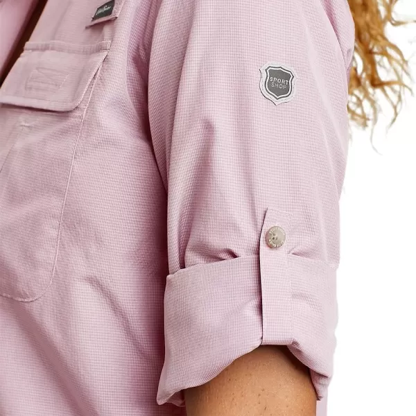 Eddie Bauer Womens UPF Guide LongSleeve ShirtPetite Dusty Jade
