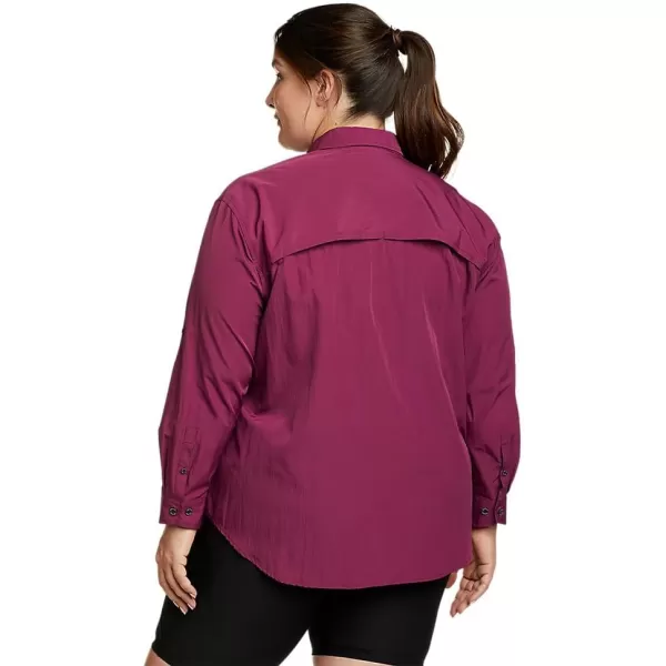 Eddie Bauer Womens UPF Guide LongSleeve ShirtPlus Port