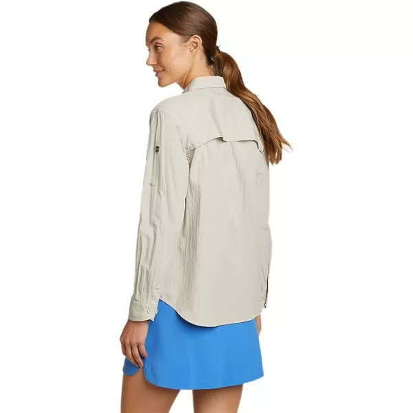 Eddie Bauer Womens UPF Guide LongSleeve ShirtRegular Cloud