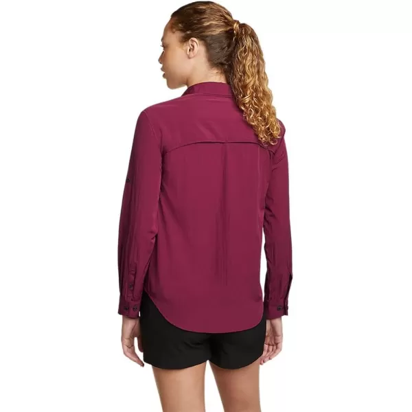 Eddie Bauer Womens UPF Guide LongSleeve ShirtTall Port