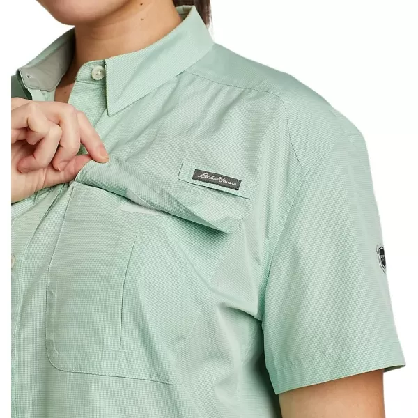 Eddie Bauer Womens UPF Guide ShortSleeve ShirtDusty Jade