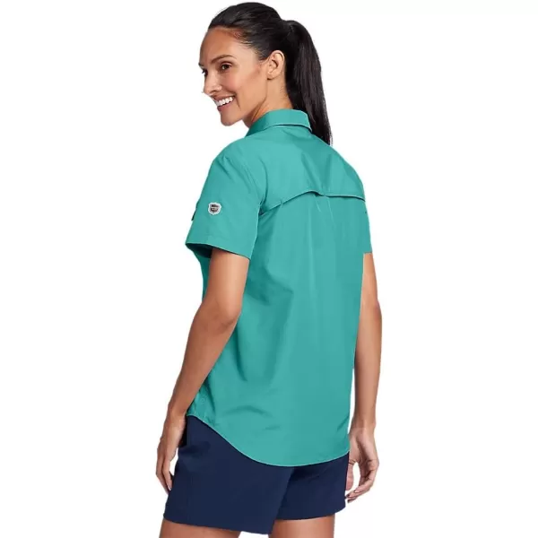 Eddie Bauer Womens UPF Guide ShortSleeve ShirtDusty Jade