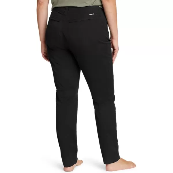 Eddie Bauer Womens Voyager HighRise Chino Slim PantsPetite Black