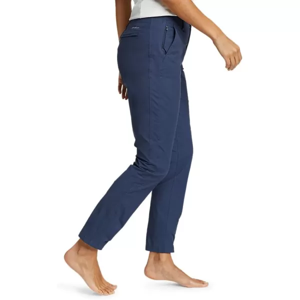 Eddie Bauer Womens Voyager HighRise Chino Slim PantsPetite Twilight