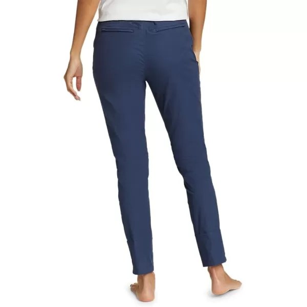 Eddie Bauer Womens Voyager HighRise Chino Slim PantsPetite Twilight