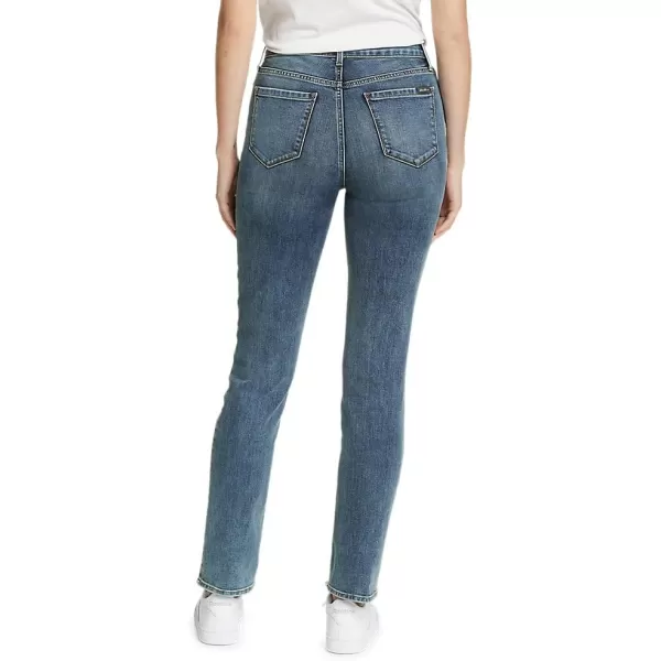 Eddie Bauer Womens Voyager HighRise Jeans  Slim StraightPetite Creek