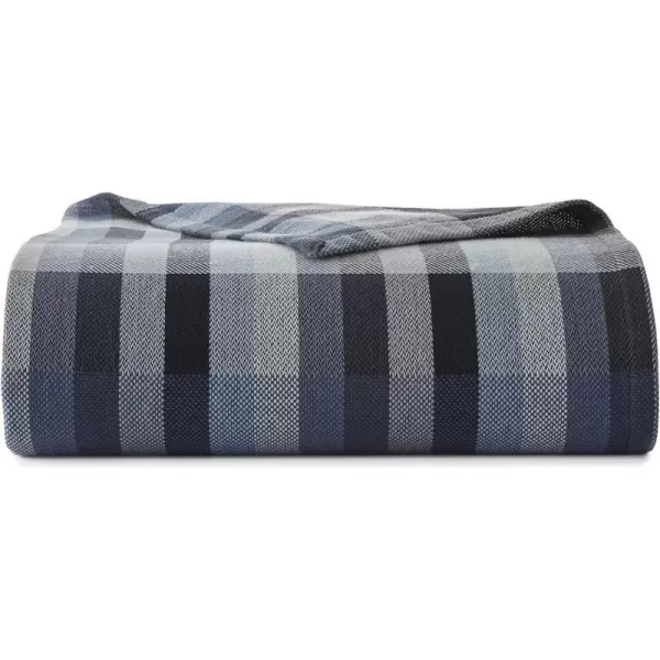 Eddie Bauer  Twin Blanket Cozy Cotton Bedding Home Decor for All Seasons Windsor Blue TwinKing Blue