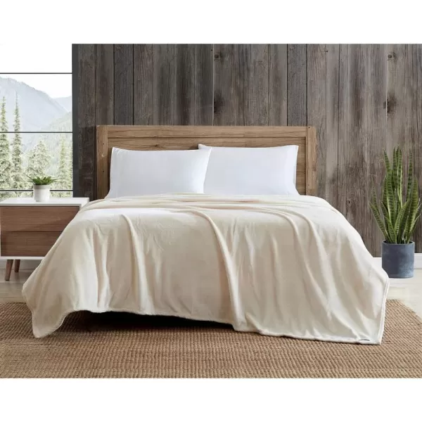 Eddie Bauer  Twin Blanket Ultra Plush Bedding Lightweight Home Decor for All Seasons Ivory TwinTwin Ivory