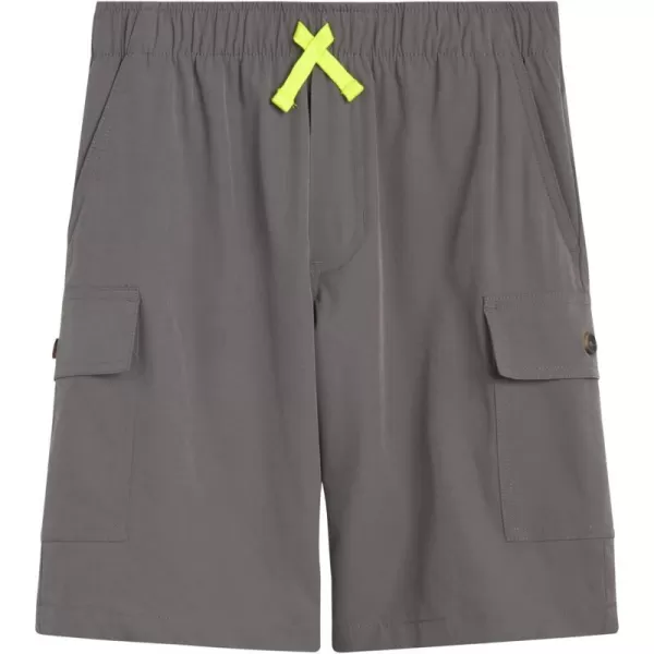 Eddie Bauer Boys Shorts  Stretch Fit Pull On Cargo Tech Shorts for Boys 420Granite Gray