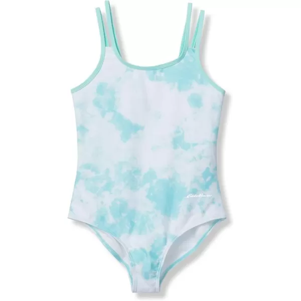 Eddie Bauer Girls OnePiece Swimsuit  UPF 50 Quick Dry OnePiece Bathing Suit for Girls SXLTie Dye