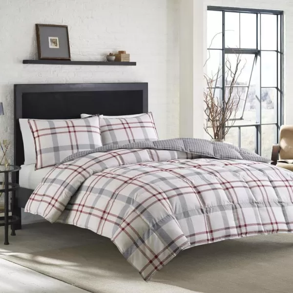 Eddie Bauer Home Portage Bay Collection 100 Cotton Soft amp Cozy Premium Quality Plaid Duvet Cover with Matching Sham Machine Washable TwinKing