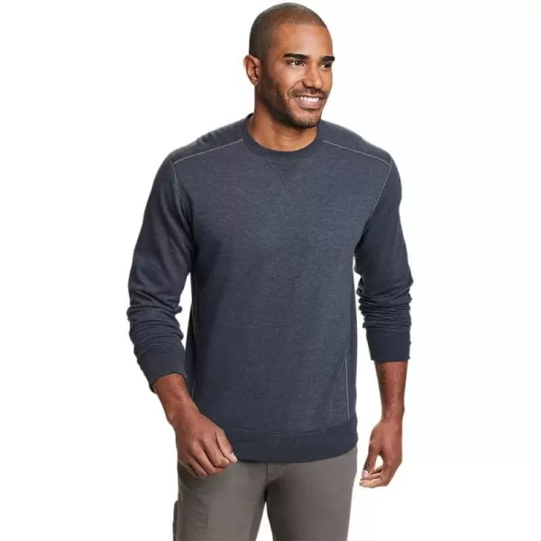 Eddie Bauer Mens Camp Fleece Crew SweatshirtTall Midnight Htr