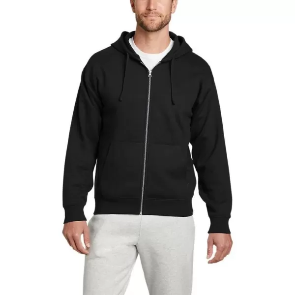 Eddie Bauer Mens Cascade FullZip Hooded SweatshirtRegular Black