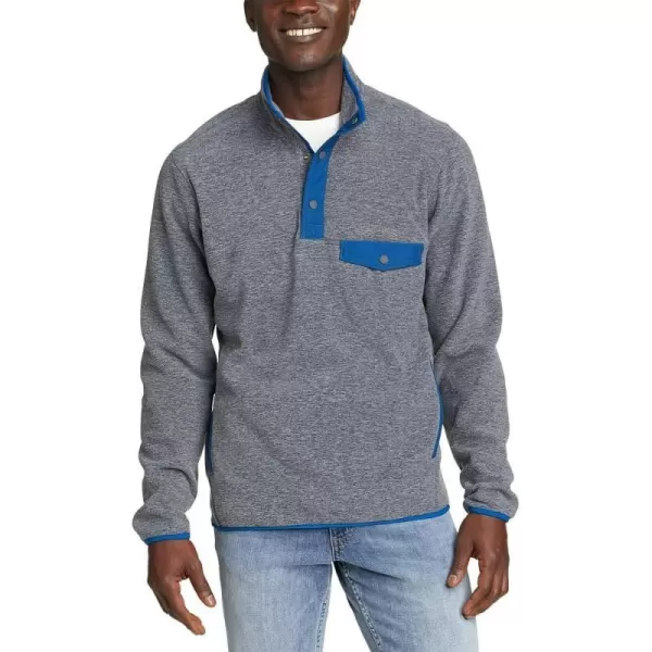 Eddie Bauer Mens Chutes MockNeck FleeceCharcoal Htr