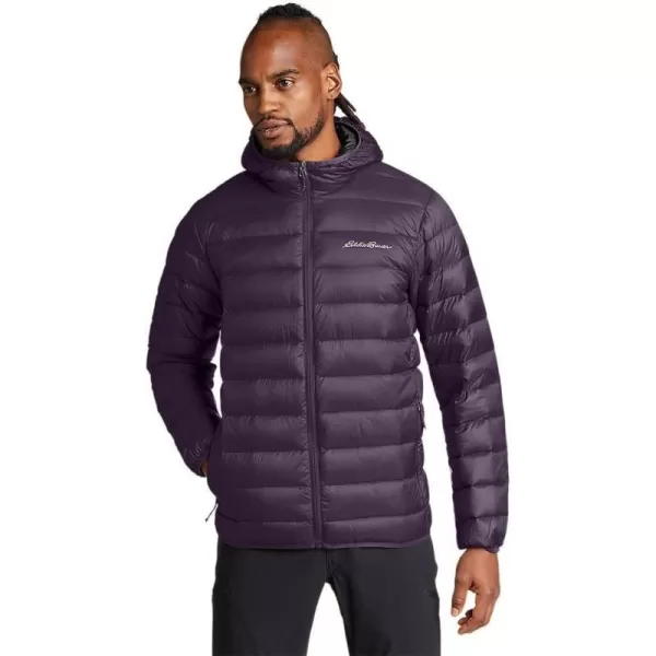 Eddie Bauer Mens CirrusLite Hooded Down JacketRegular Grape Recycled