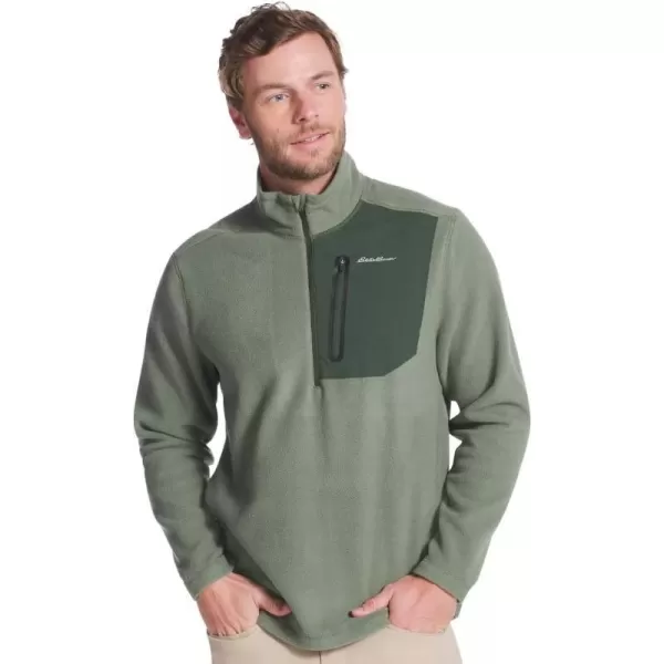 Eddie Bauer Mens Cloud Layer Pro 14Zip PulloverMen Light Green Bay