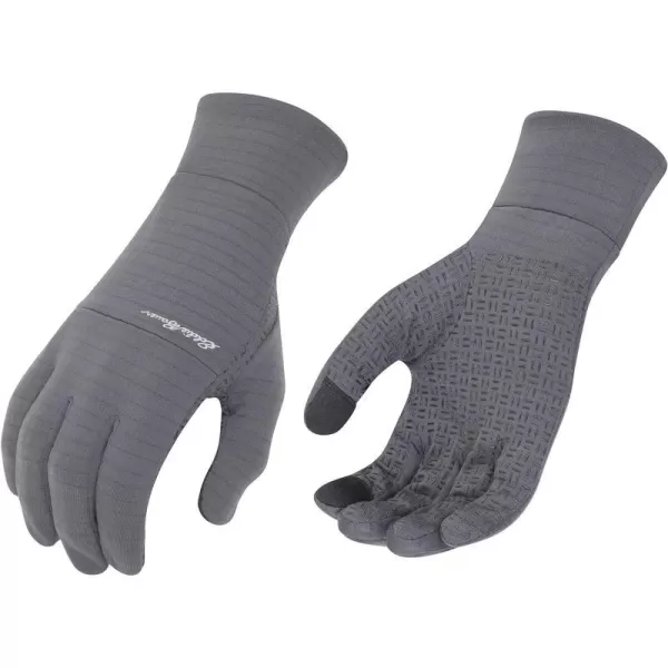 Eddie Bauer Mens Cold Weather Performance Glove Liners Multiple Sizes Multiple ColorsGrid Fleece Ash Grey