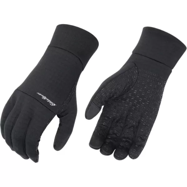 Eddie Bauer Mens Cold Weather Performance Glove Liners Multiple Sizes Multiple ColorsGrid Fleece Black