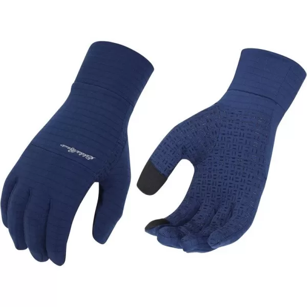 Eddie Bauer Mens Cold Weather Performance Glove Liners Multiple Sizes Multiple ColorsGrid Fleece Navy