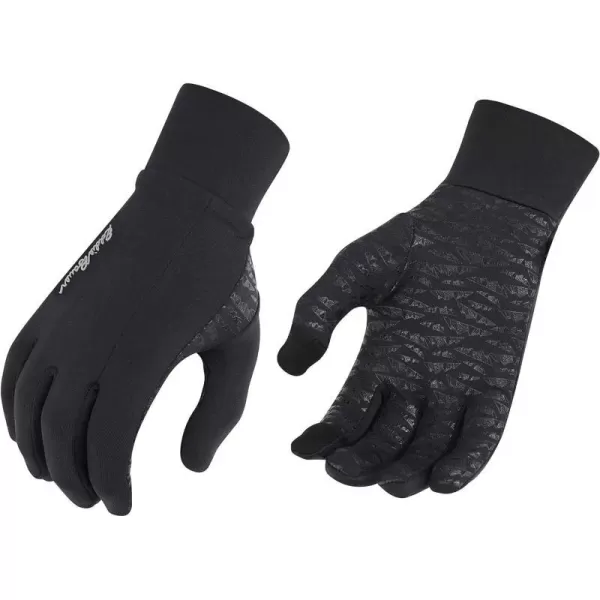 Eddie Bauer Mens Cold Weather Performance Glove Liners Multiple Sizes Multiple ColorsMidweight Black