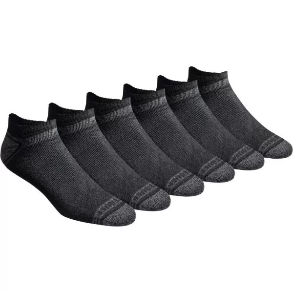 Eddie Bauer Mens Dura Dri Moisture Control 6Pair Low Cut SocksBlack 6 Pairs