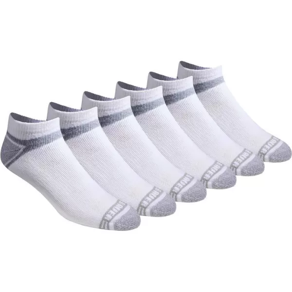 Eddie Bauer Mens Dura Dri Moisture Control 6Pair Low Cut SocksWhite 6 Pairs