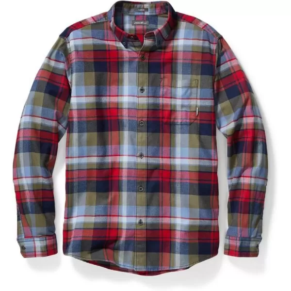 Eddie Bauer Mens Eddies Favorite Classic Fit Flannel Shirt  PlaidAtlantic