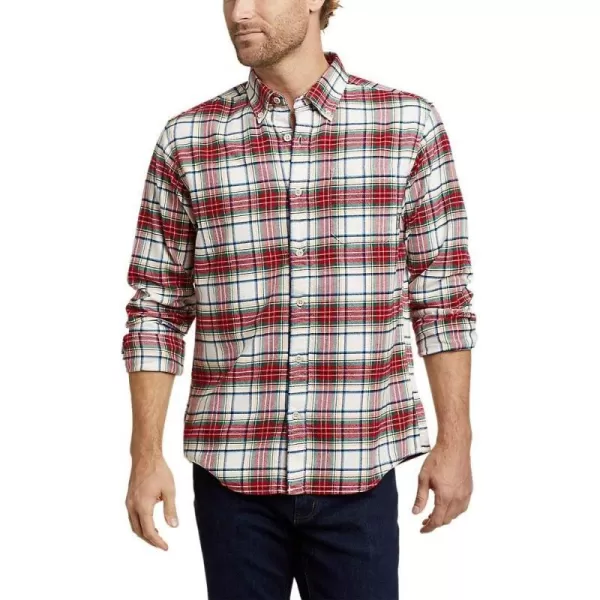 Eddie Bauer Mens Eddies Favorite Classic Fit Flannel Shirt  PlaidBone