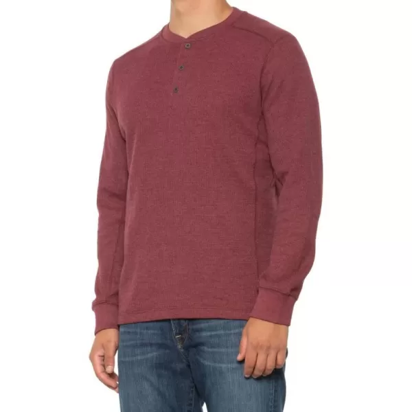 Eddie Bauer Mens Eddies Favorite Ultrasoft Thermal HenleyStandard Berry