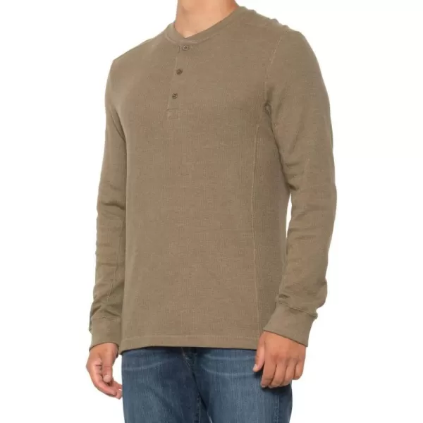 Eddie Bauer Mens Eddies Favorite Ultrasoft Thermal HenleyStandard Green Tan