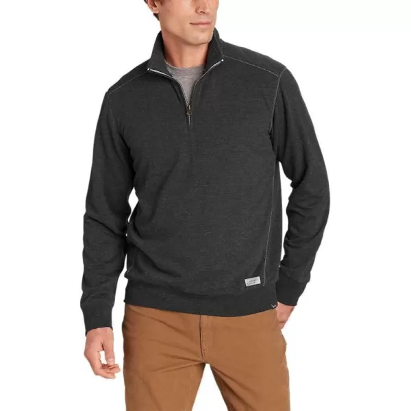 Eddie Bauer Mens Everyday Fleece 14ZipRegular Heather Gray