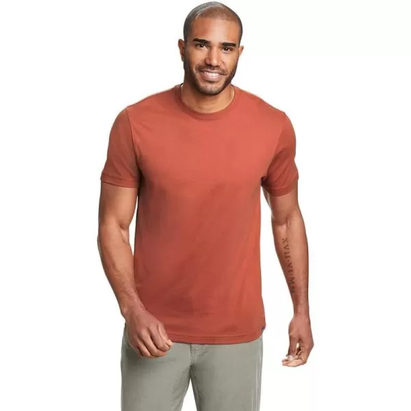 Eddie Bauer Mens Faux ShearlingLined Thermal ShirtRed Clay