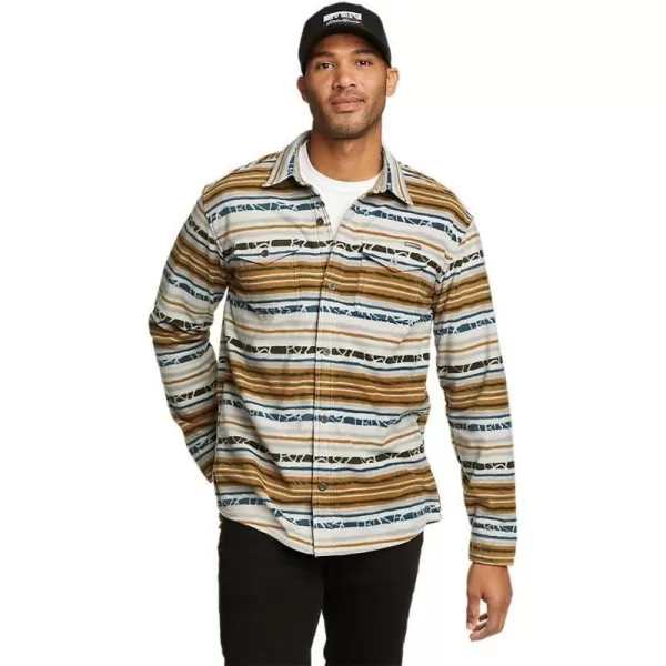 Eddie Bauer Mens Faux ShearlingLined Thermal ShirtTawny