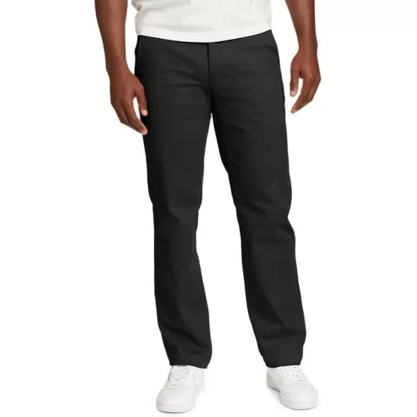 Eddie Bauer Mens Flex WrinkleResistant Sport Chinos  ClassicRegular Black