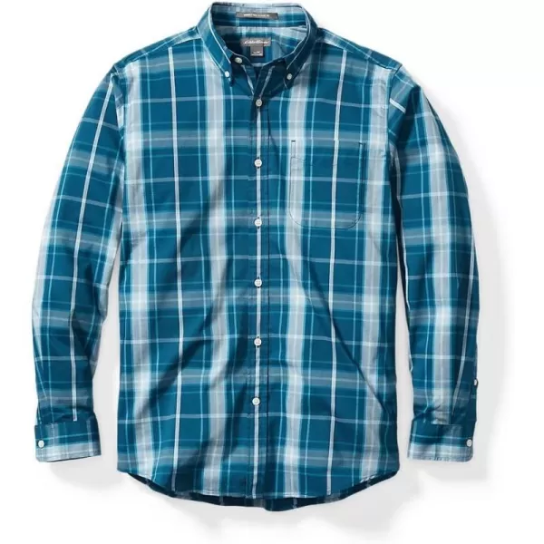 Eddie Bauer Mens Getaway Flex LongSleeve ShirtDk Blue