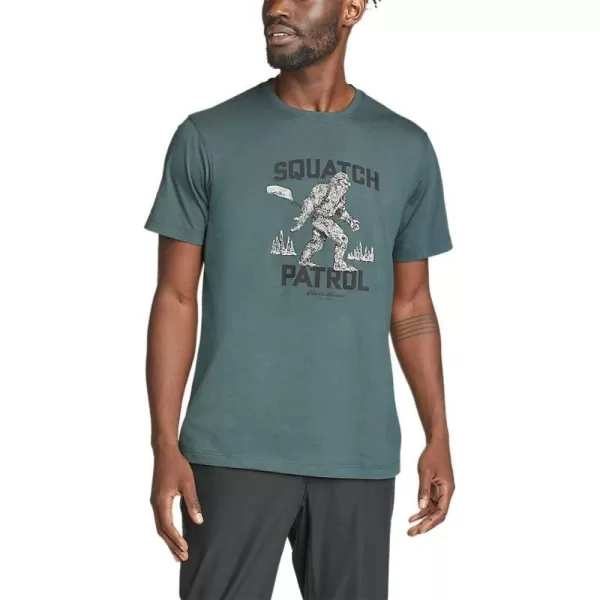 Eddie Bauer Mens Graphic TShirt  Squatch PatrolDragonfly