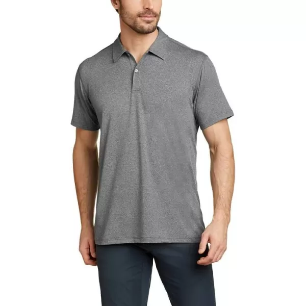 Eddie Bauer Mens HYOH 4S ShortSleeve Polo TShirtMed Htr Gray