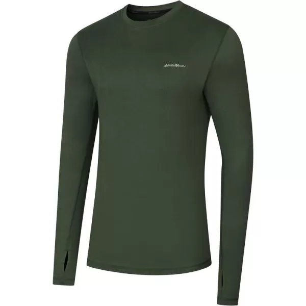 Eddie Bauer Mens Heat Control Baselayer CrewDark Loden