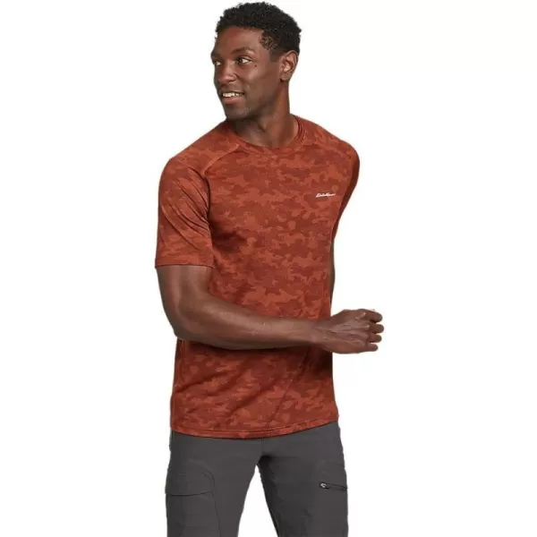 Eddie Bauer Mens Resolution Jacquard TShirtRed Clay