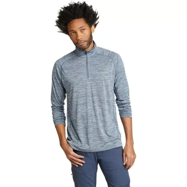 Eddie Bauer Mens Resolution LongSleeve 14ZipBlue Haze