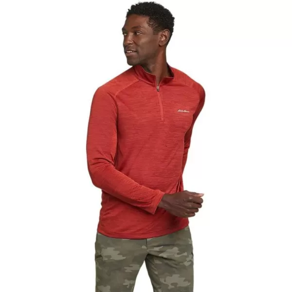 Eddie Bauer Mens Resolution LongSleeve 14ZipRed Clay