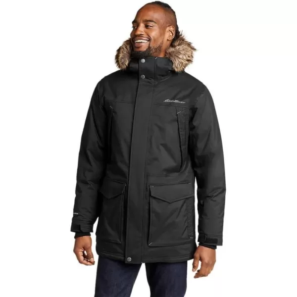 Eddie Bauer Mens Superior Down ParkaBlack Recycled