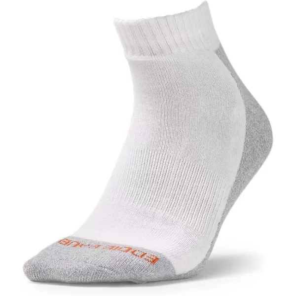 Eddie Bauer Mens Trail COOLMAX Quarter SocksWhite