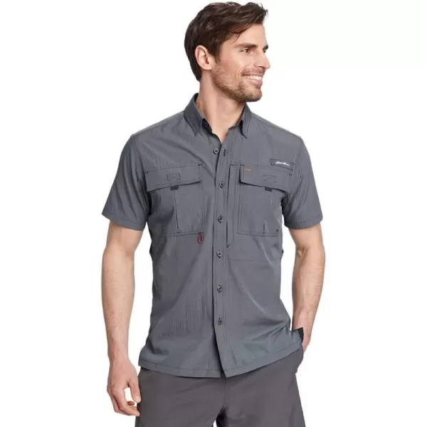 Eddie Bauer Mens UPF Guide 20 ShortSleeve ShirtNavy