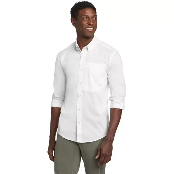 Eddie Bauer Mens Voyager Flex LongSleeve ShirtWhite