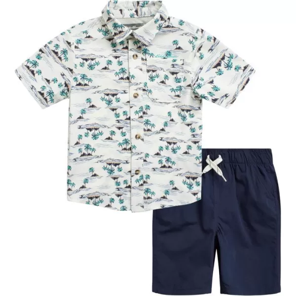 Eddie Bauer Toddler Boys Shorts Set  Polo Shirt and Shorts Matching Outfit  Clothing Set for Toddler Boys 2T4TPrintedNavy